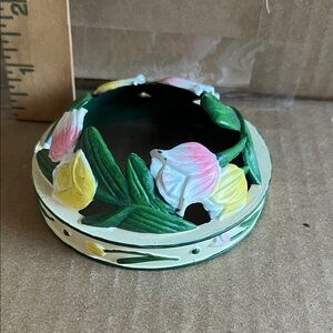 Yankee Candle Floral Ceramic Candle Topper